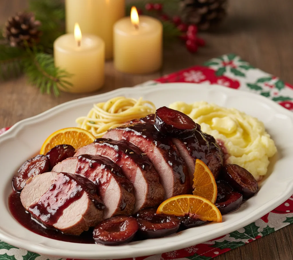 lomo de cerdo en ciruela