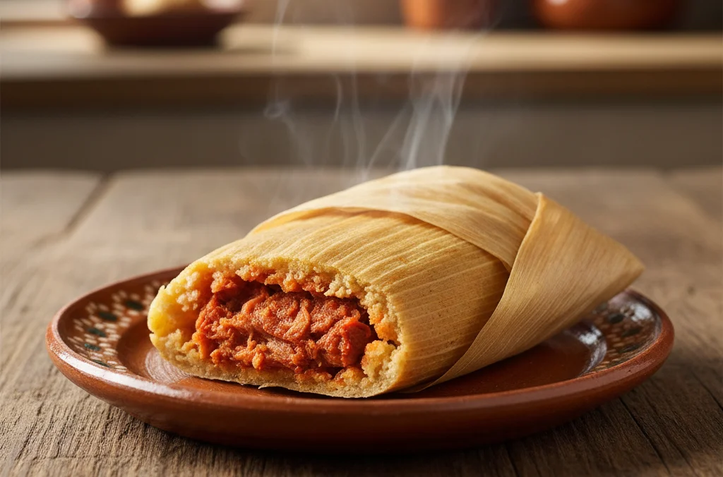tamal rojo de cerdo